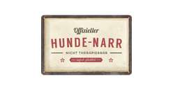 Blechschild Hunde-Narr 20x30cm